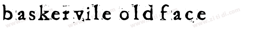 Baskervile Old Face字体转换